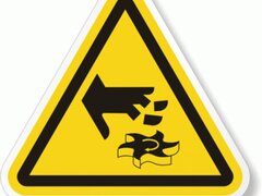 Eticheta de siguranta atentie la mana